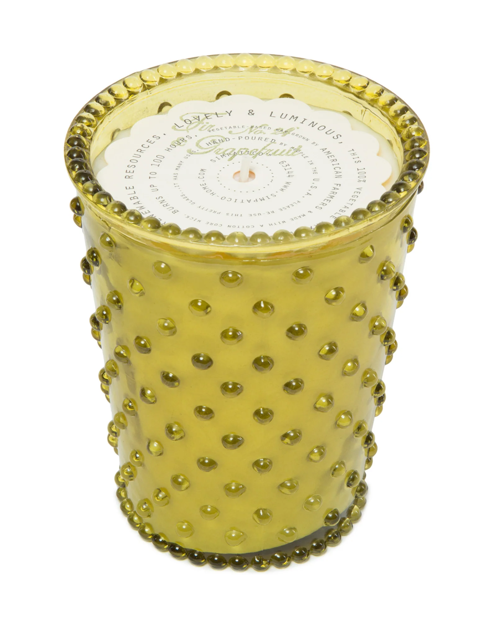 HOBNAIL CANDLE-FIR/GRAPEFRUIT