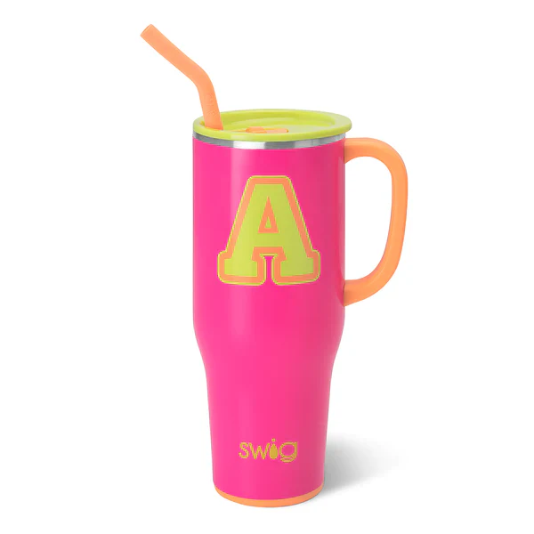 SWIG-INITIAL MEGA MUG TUMBLER (40oz)