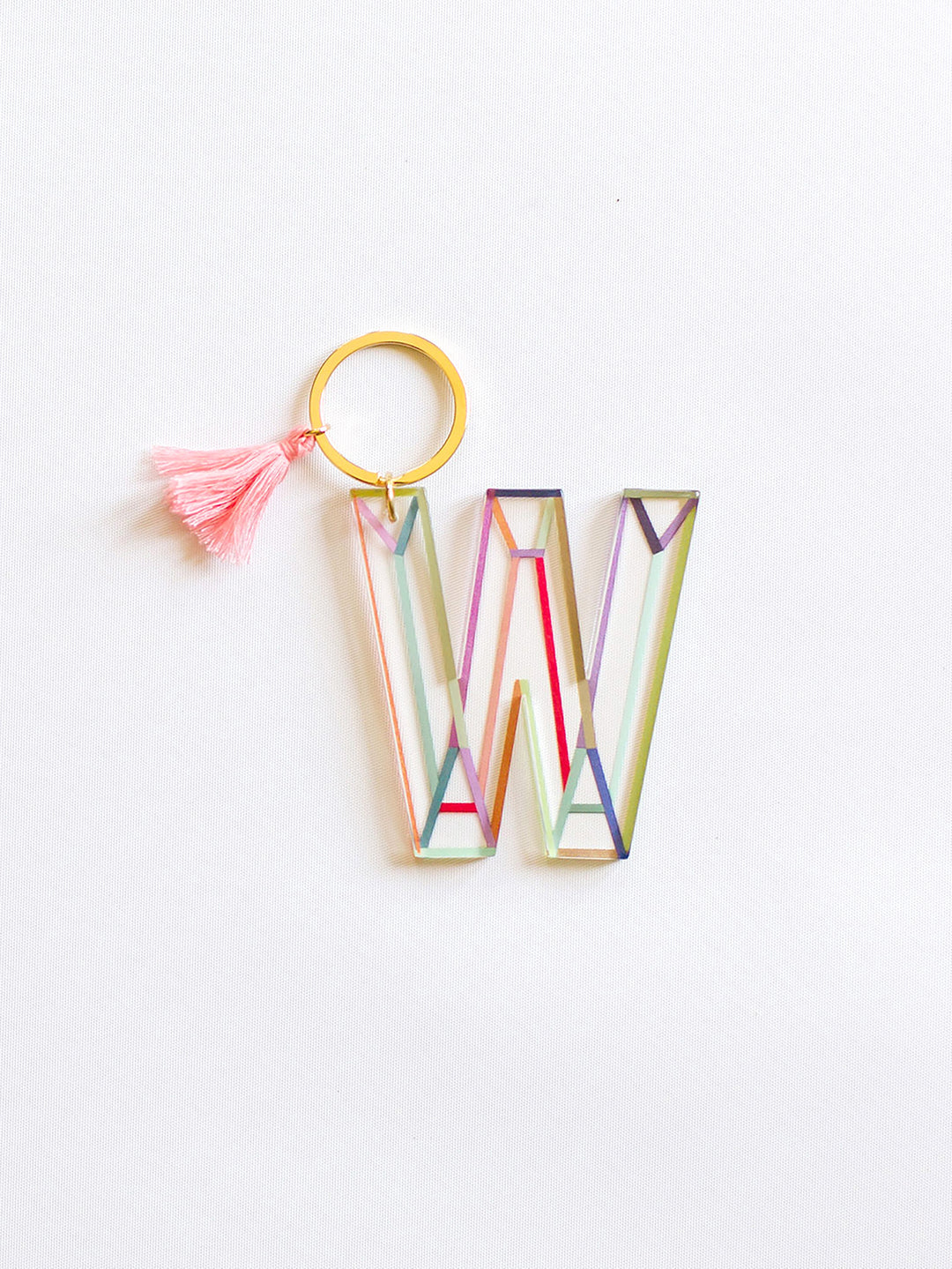 INITIAL KEYCHAIN-W