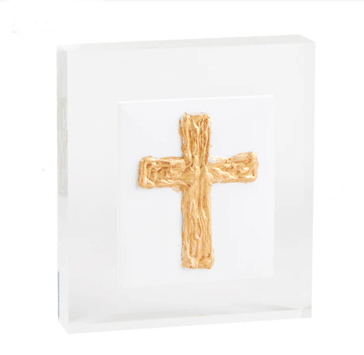 SMALL ACRYLIC CROSS PLAQUE