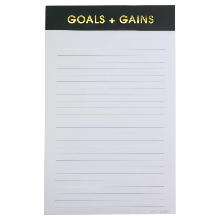 GOALS+GAINS NOTEPAD