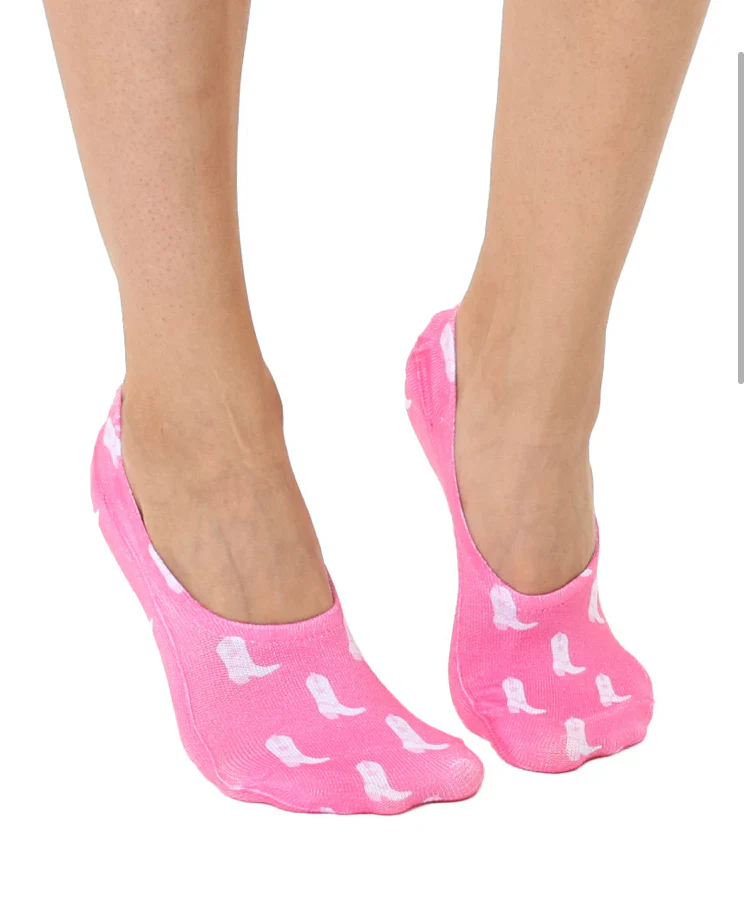 LINER SOCKS-PINK BOOTS