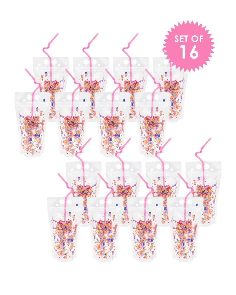 CONFETTI DRINK POUCHES