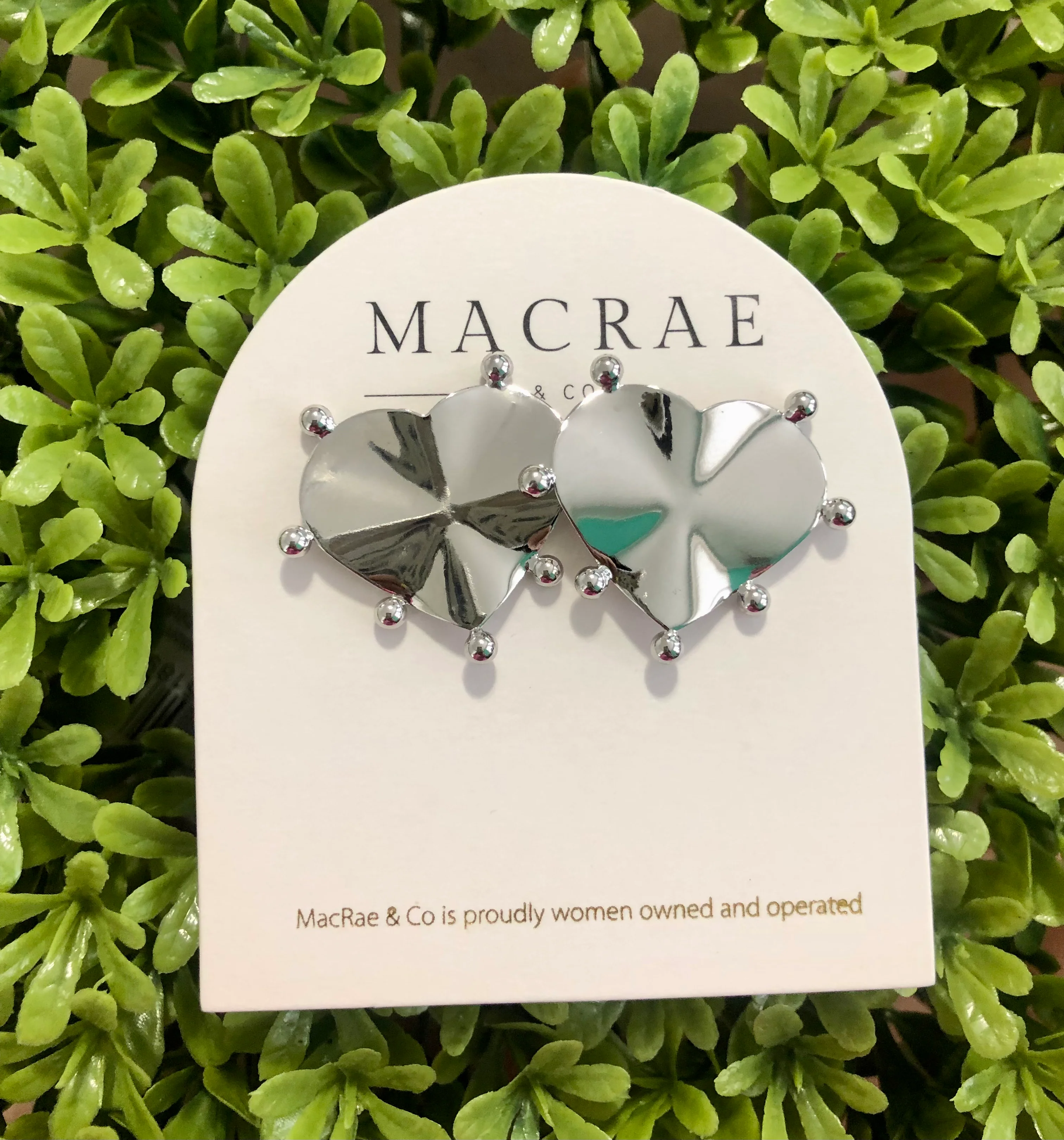 BIG LOVE EARRINGS-SILVER