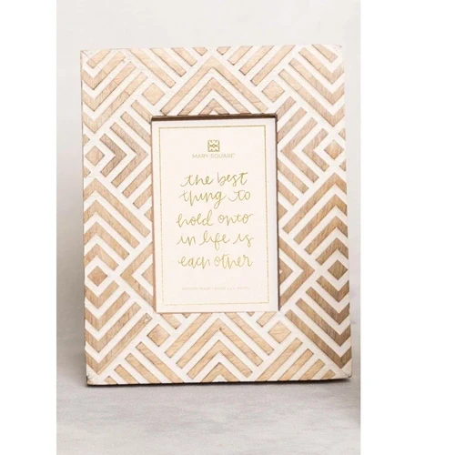4X6 NATURAL GEOMETRIC FRAME