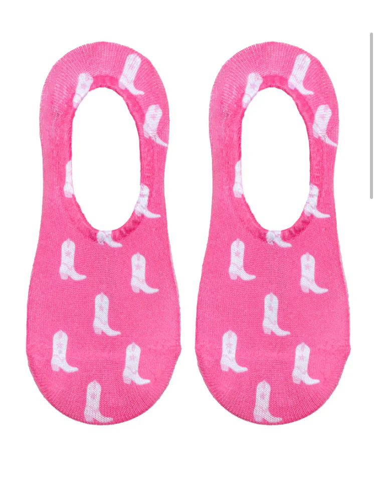 LINER SOCKS-PINK BOOTS