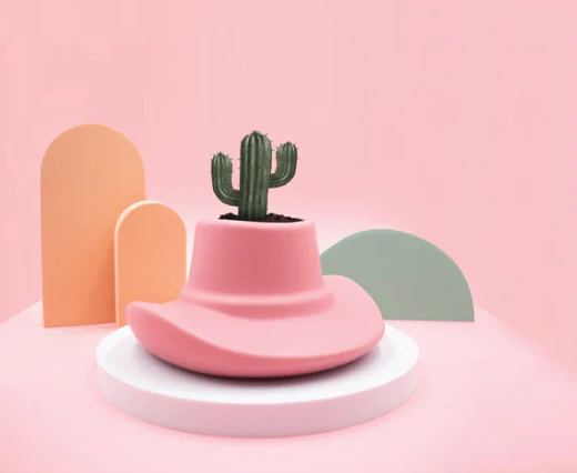 COWBOY HAT PLANTER