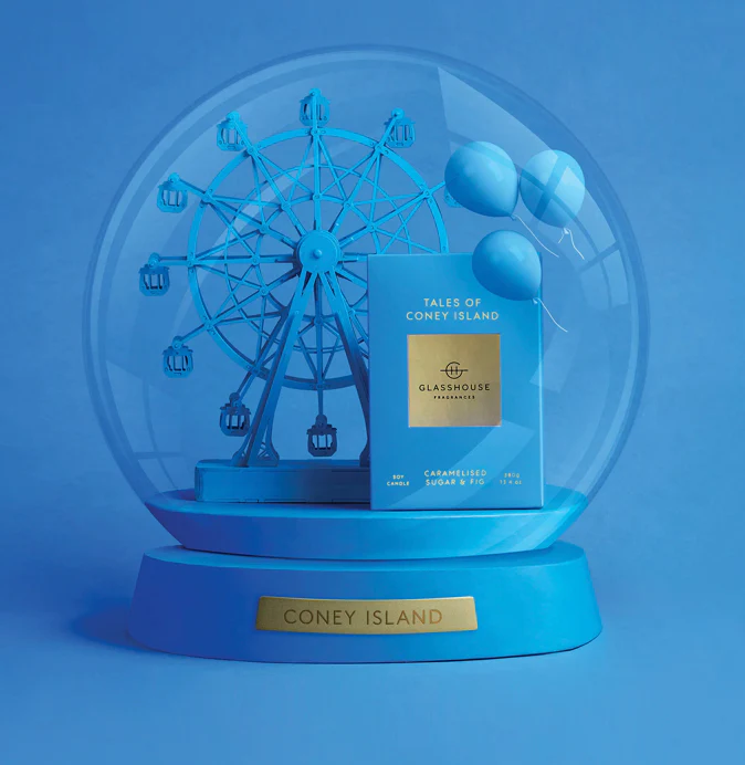 GLASSHOUSE CANDLE-TALES OF CONEY ISLAND