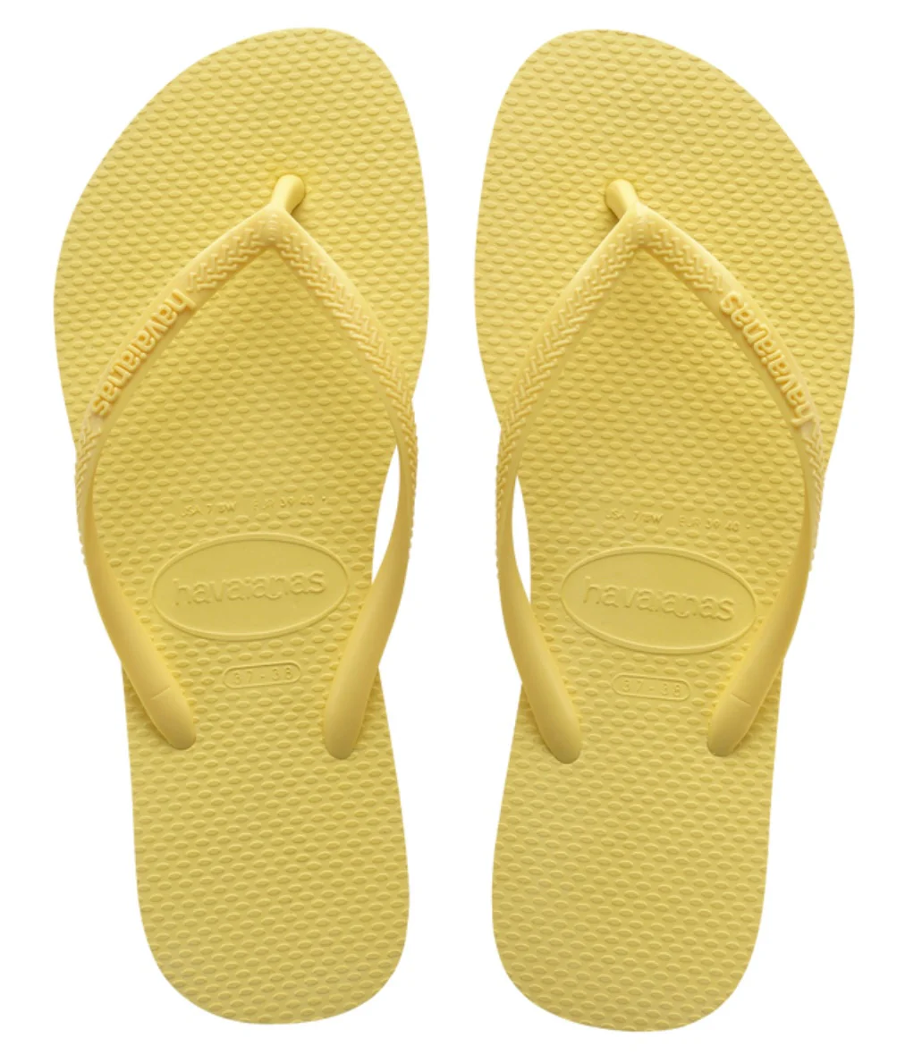 SLIM FLIP FLOPS-PIXEL YELLOW