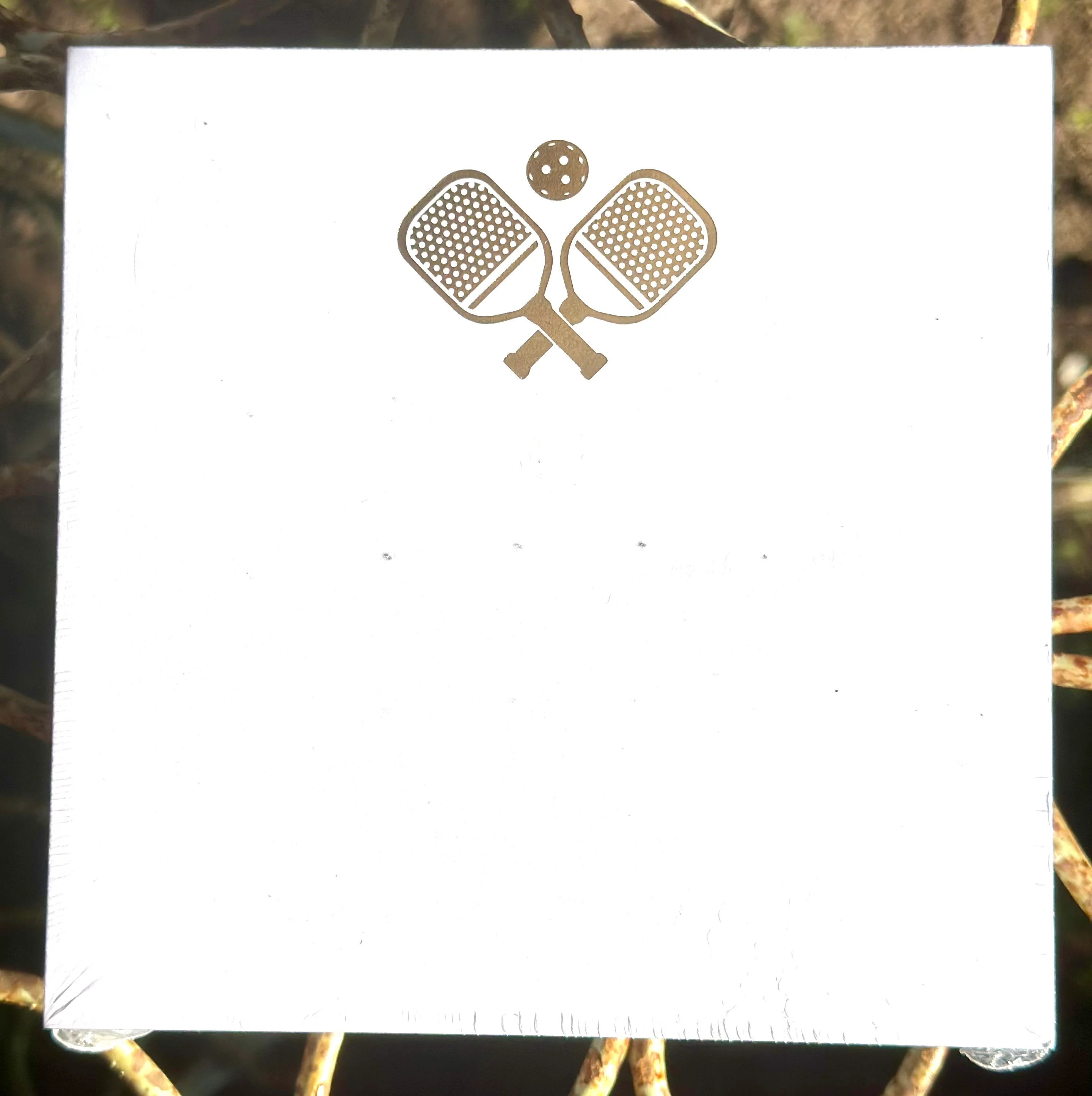 GOLD FOIL PADDIE PICKLE BALL